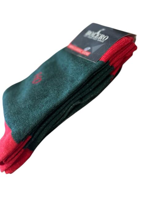 Sosete de Craciun Barbatesti 3/set,Imprimeu mos craciun,Engros